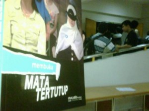 Film berjudul "Mata Tertutup" digelar di kampus UIN Sunan Kalijaga (foto:tribunnews.com)